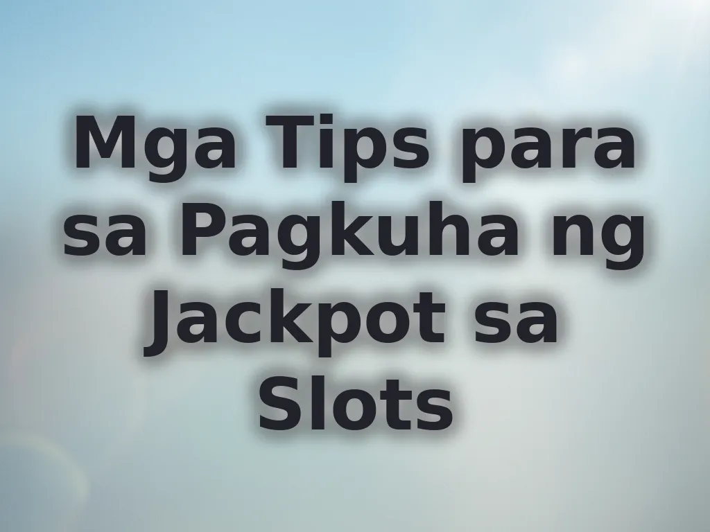 Tips sa Jackpot